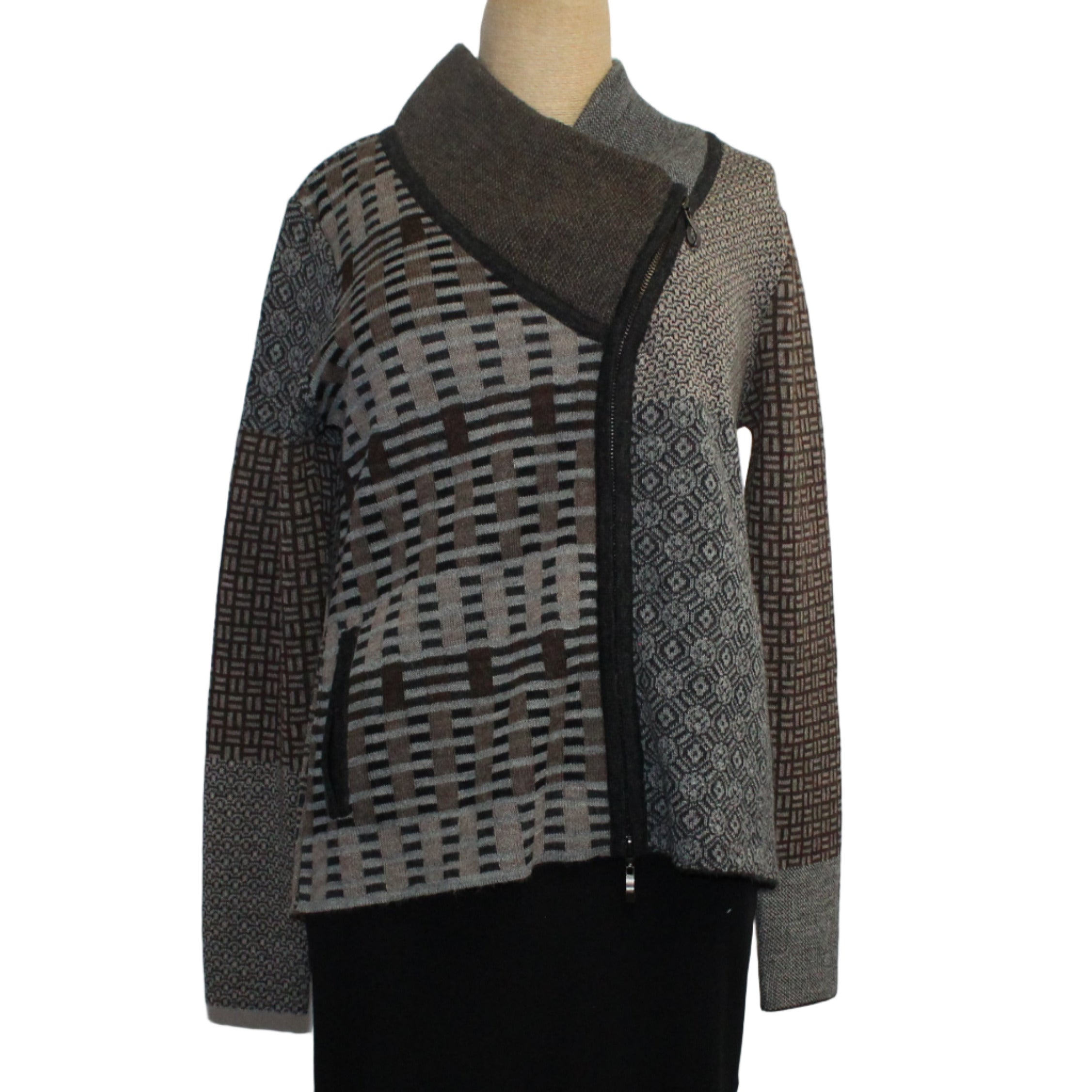 Beyond Threads Cardigan, Pique Crossover, Natural XS & S