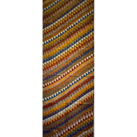 Darshan Shah Shawl, Kantha, Gold/Multi-Color