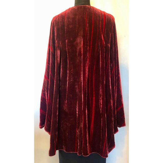 Doshi Jacket, Butterfly Flights of Fancy, Velvet, Auburn OS S-XL