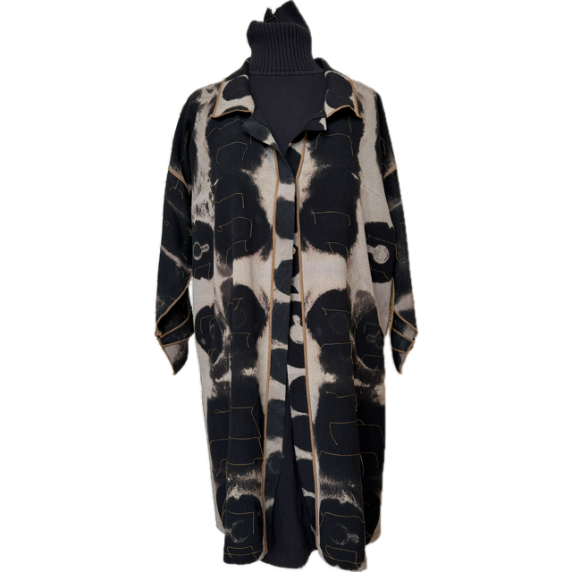 Judith Bird Jacket, Bold Black Squares, S/M