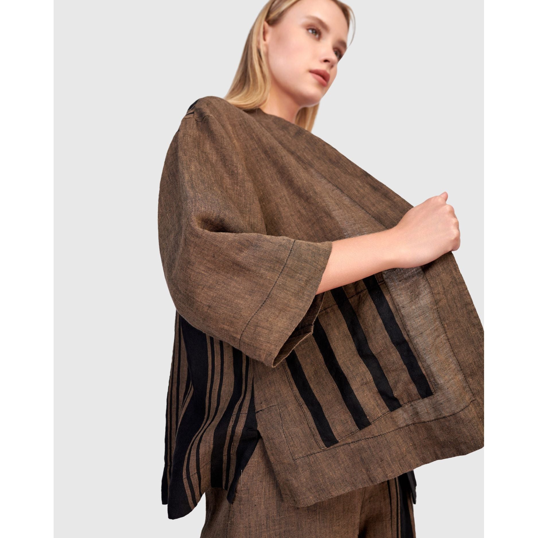 Alembika Jacket, Terra, Black/Brown S & L