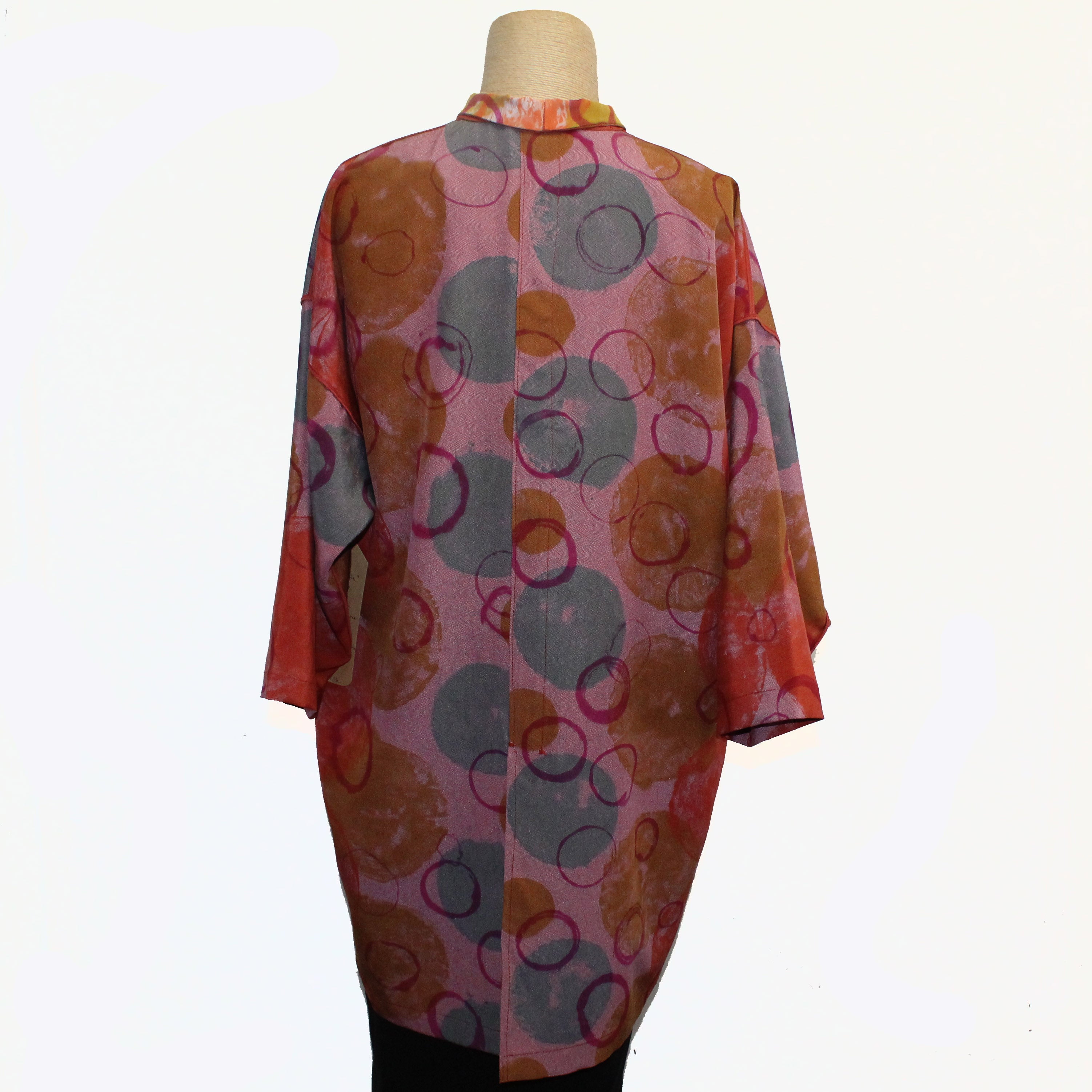 Judith Bird Jacket, Double Bubbles, Magenta/Orange/Turquoise/Mustard, S/M