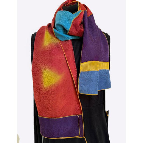 Judith Bird Scarf, Bold Brights