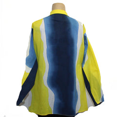 Kay Chapman Shirt, Issey, Islands, Blue/Yellow M/L