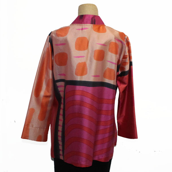 Kay Chapman Shirt, Santa Fe, Patchwork, Coral/Pink, XS/S