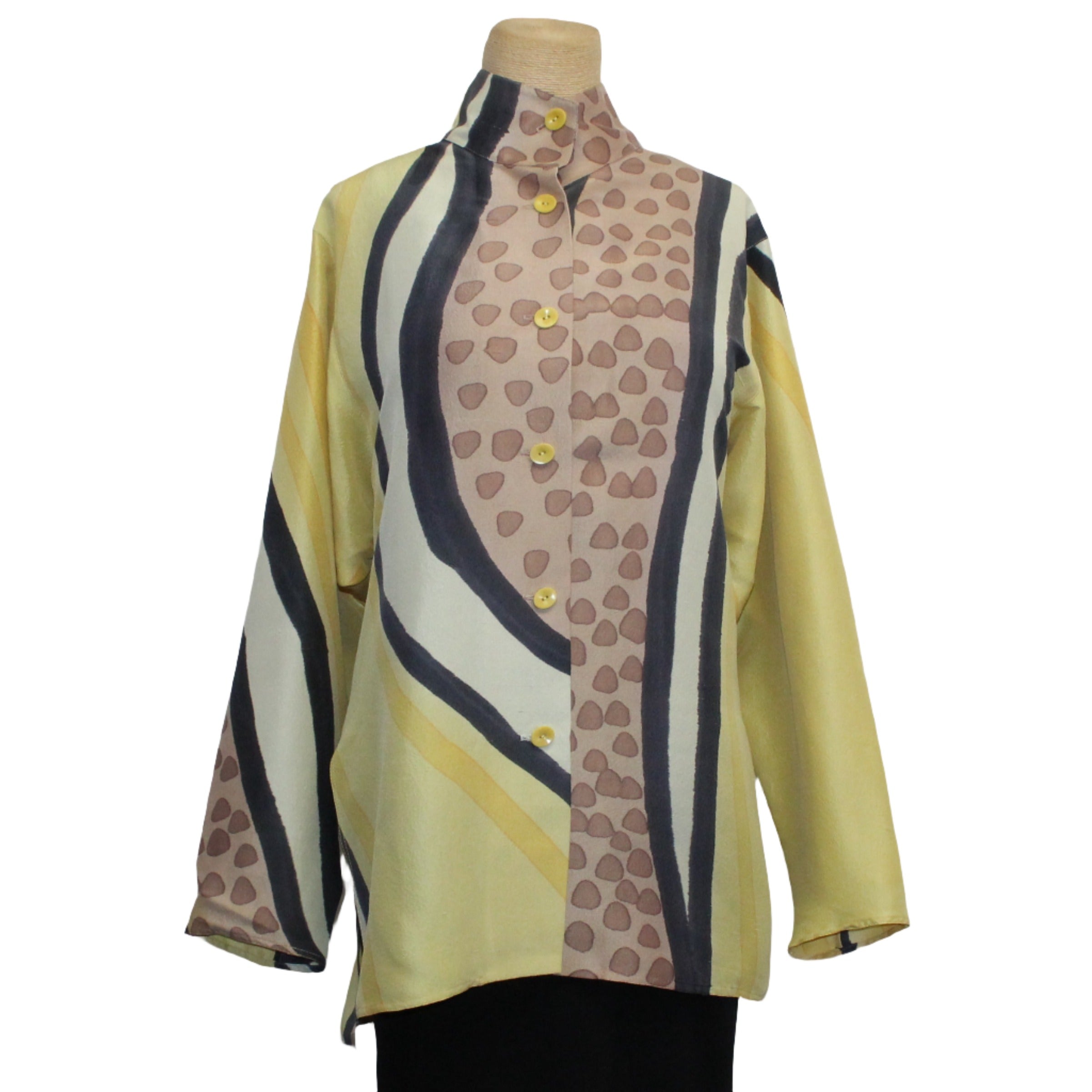 Kay Chapman Shirt, Issey, Yellow/Tan, L