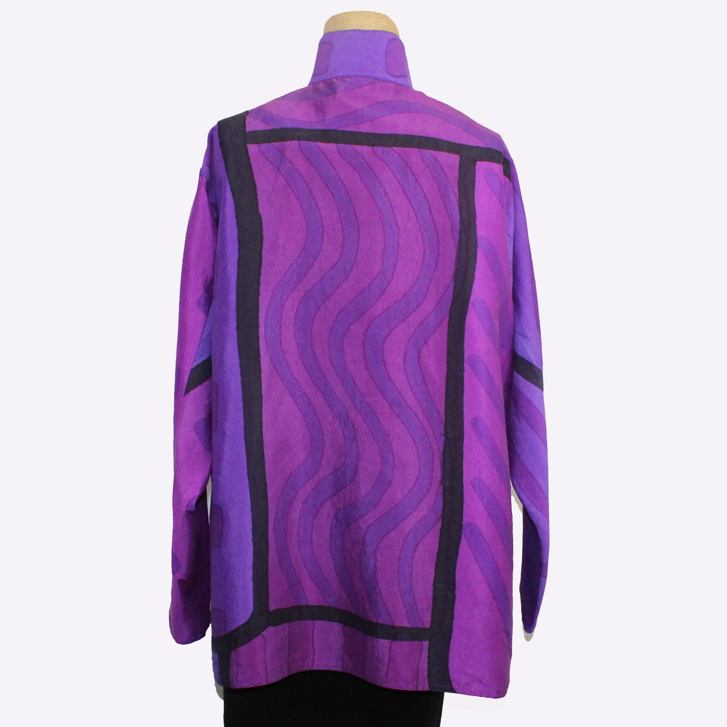 Kay Chapman Shirt, Issey, Patchwork, Purple, S