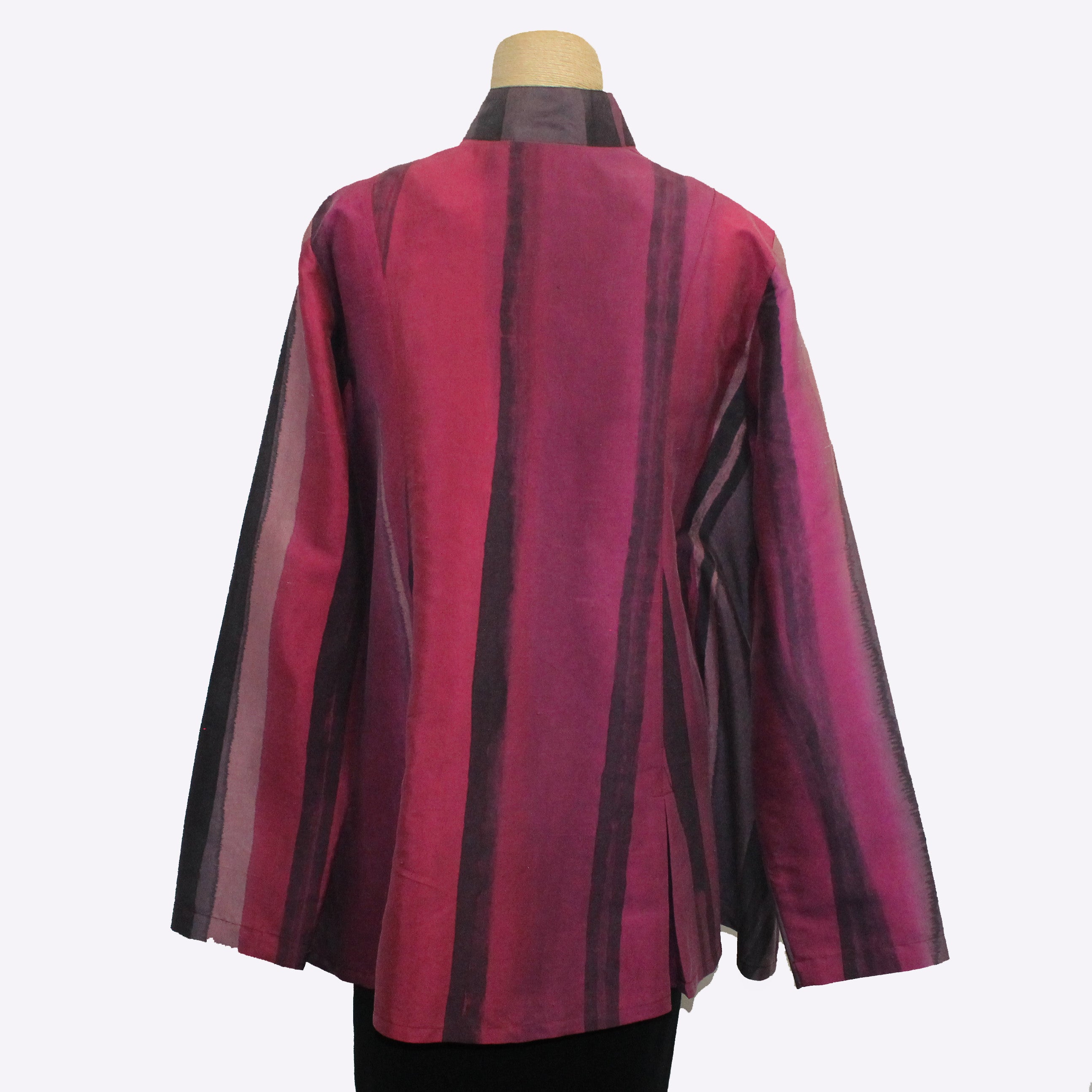 Kay Chapman Shirt, Pleated, Branch, Pink/Grey, S