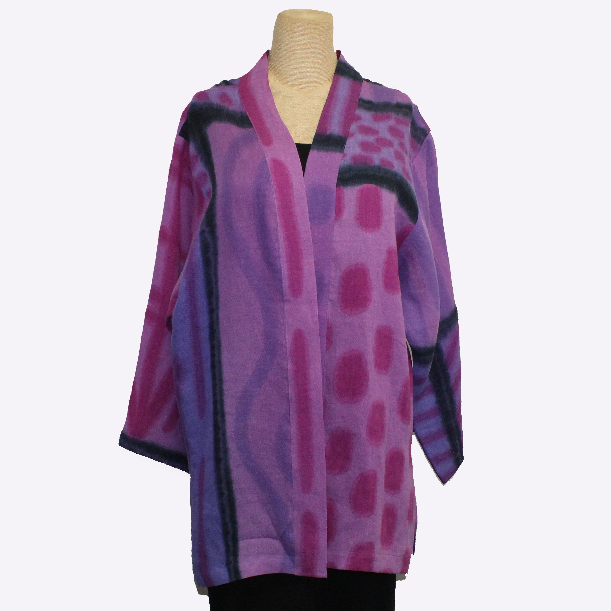 Kay Chapman Kimono, Patchwork, Lavender/Pink, S