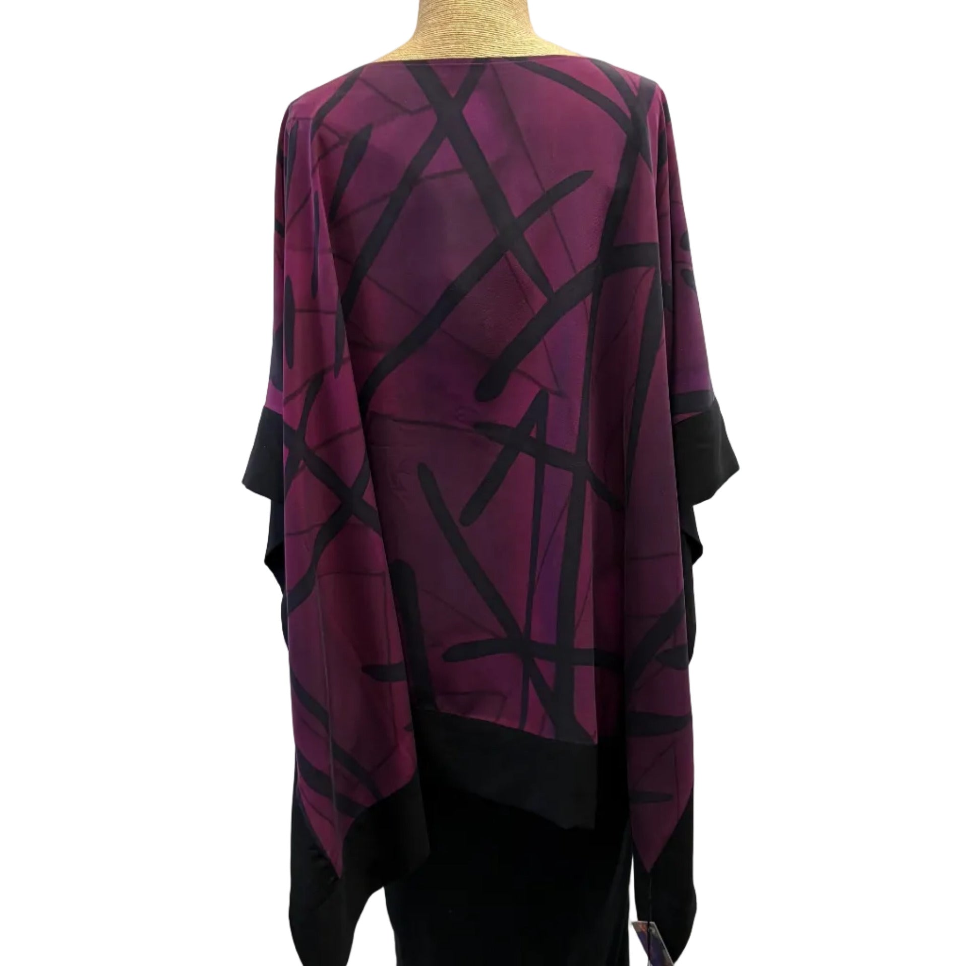 Kay Chapman Tunic, Elia, Graffiti, Wine/Black, OS