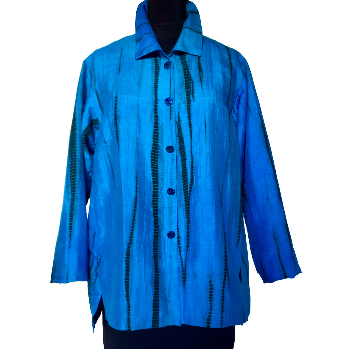 Doshi Shirt, Breath of Miyake, Persian Blue, M/L