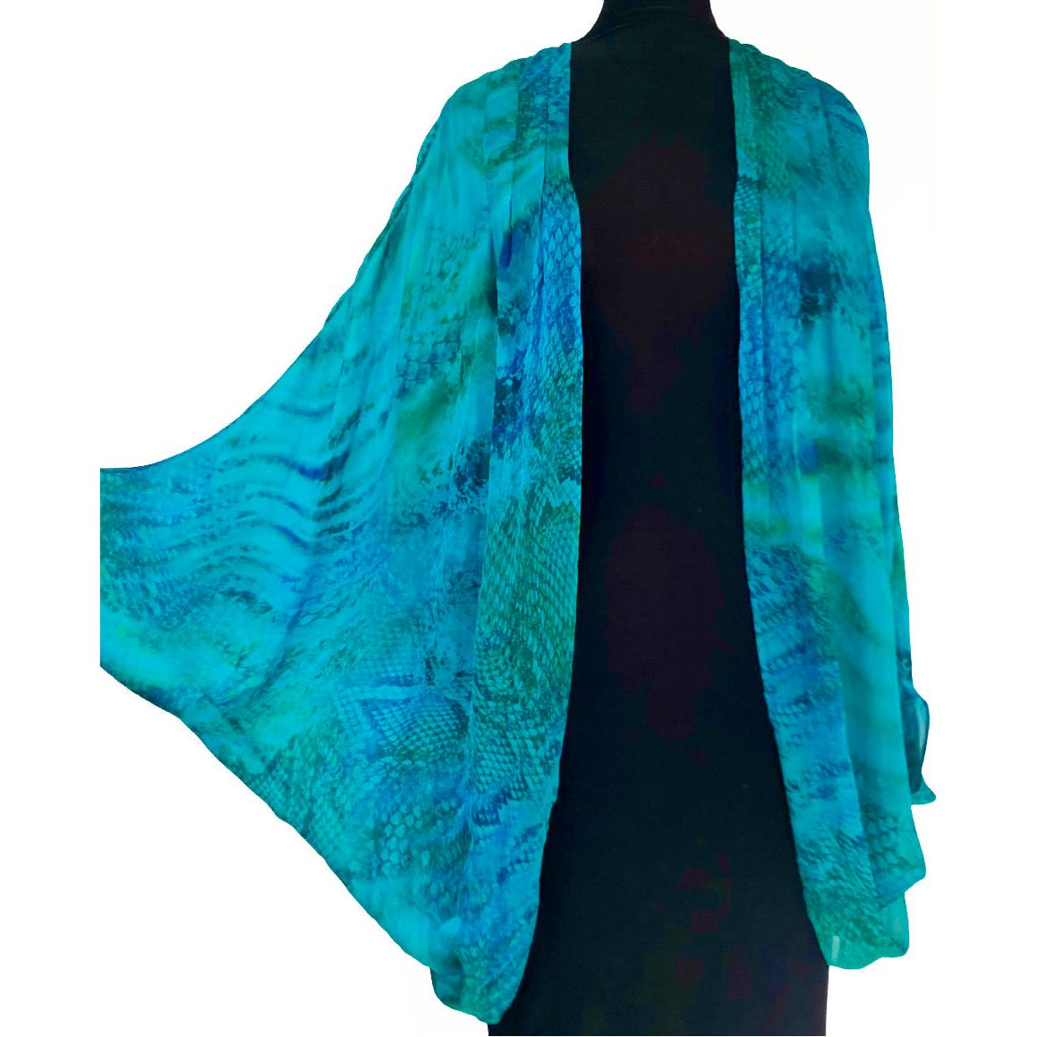 Doshi Jacket, Butterfly Flights of Fancy, Regal Blue, OS