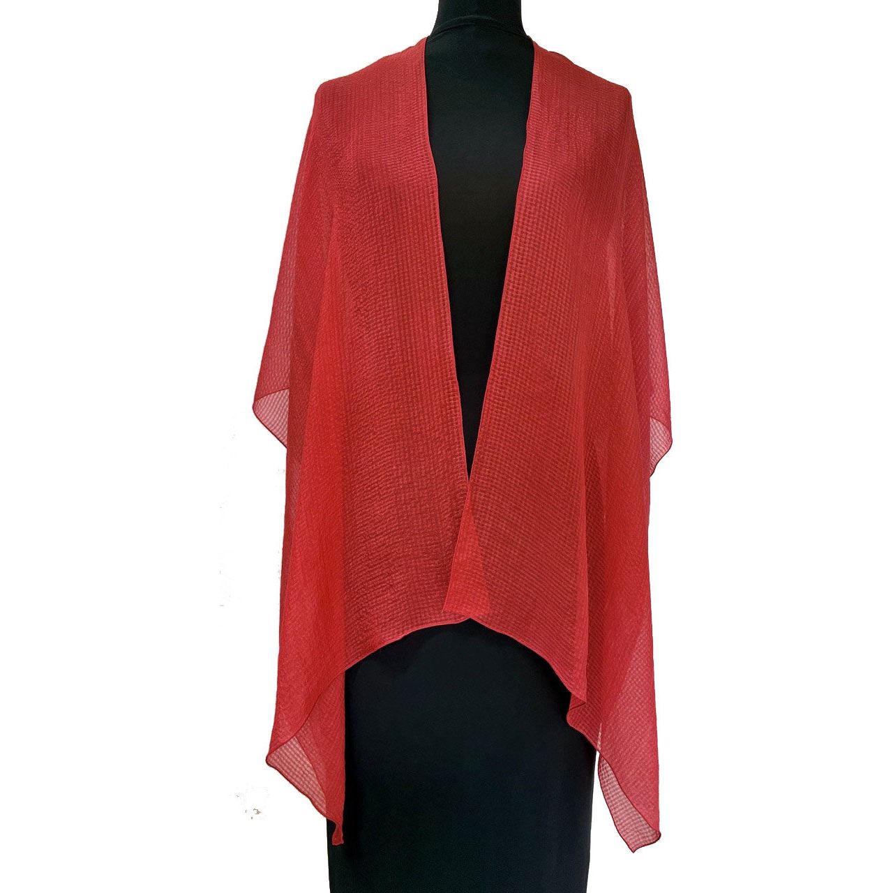 Doshi Wrap, Sheer Delight, Bright Red, OS