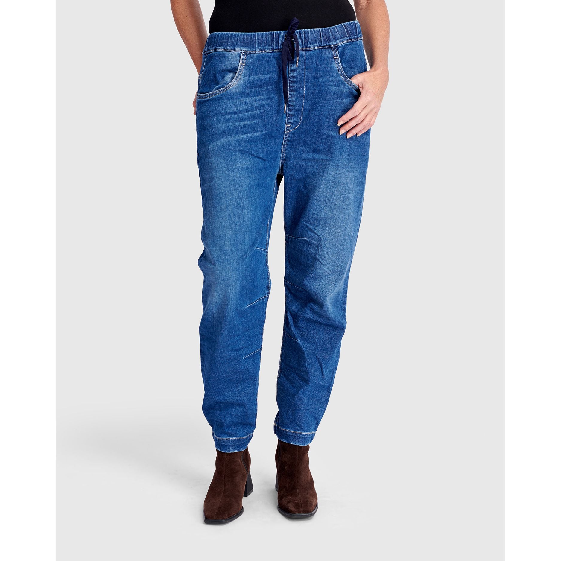 Alembika Pant, Stretch, Boyfriend Jogger, Denim M