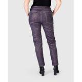 Alembika Pant, Paisley Iconic Stretch, Eggplant L & XXL