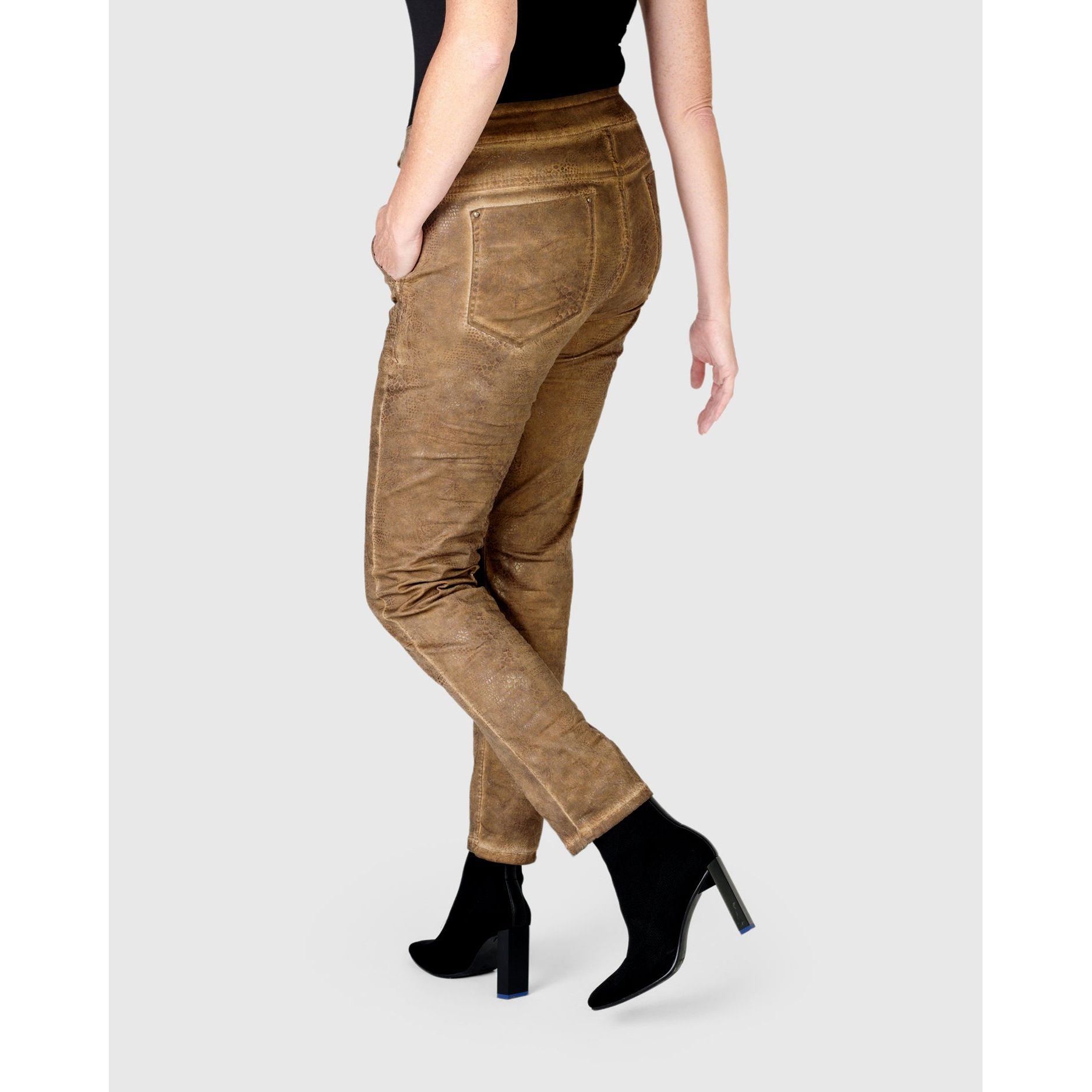 Alembika Pant, Crocodile Iconic Stretch, Sienna M & XXL