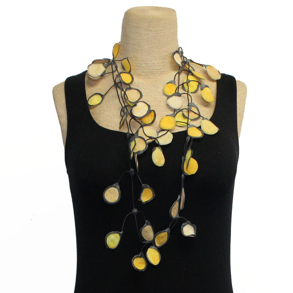 Annemieke Broenink Necklace, Fabric, Yellow