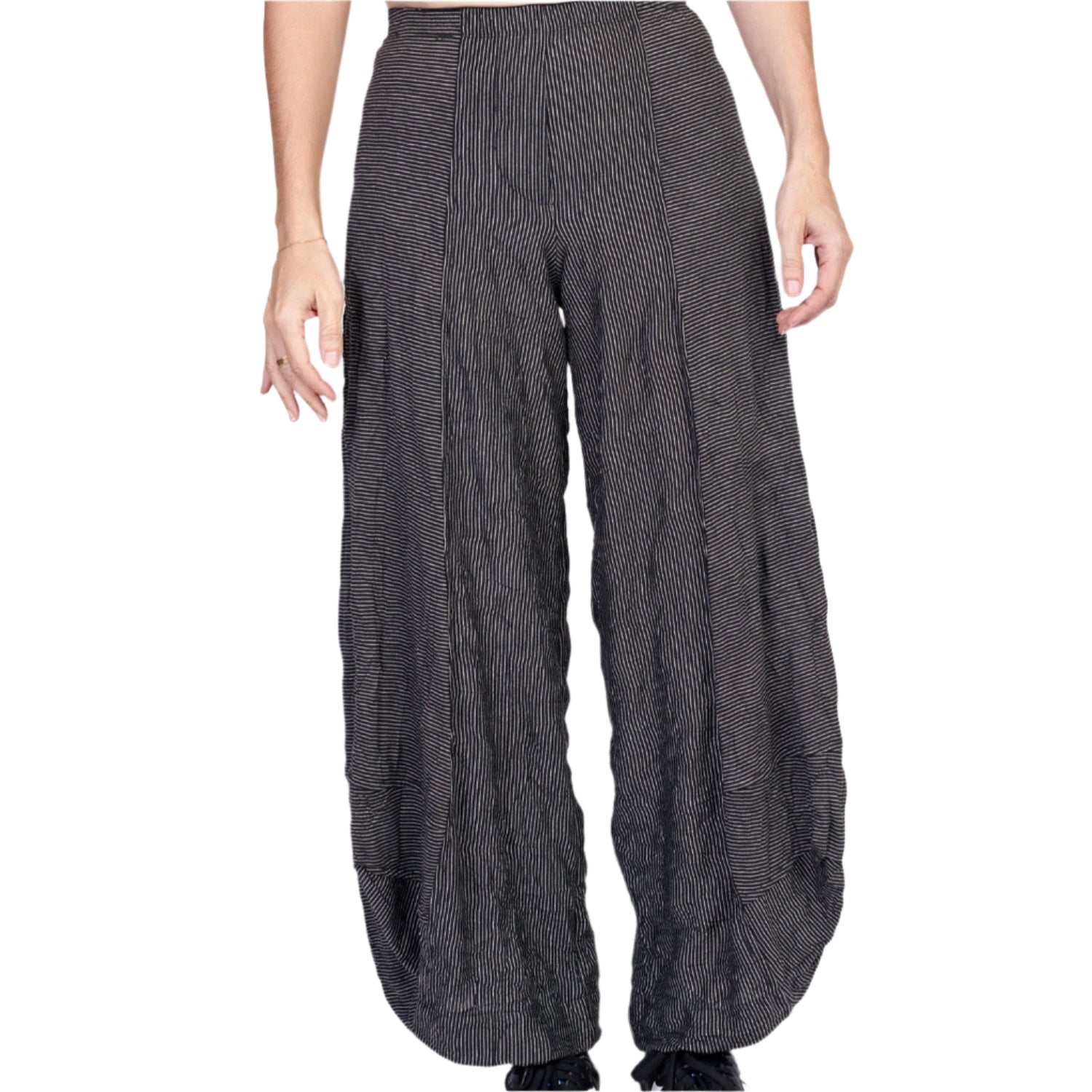 Alembika Pants, Punto, Pinstripe, Black/White XS