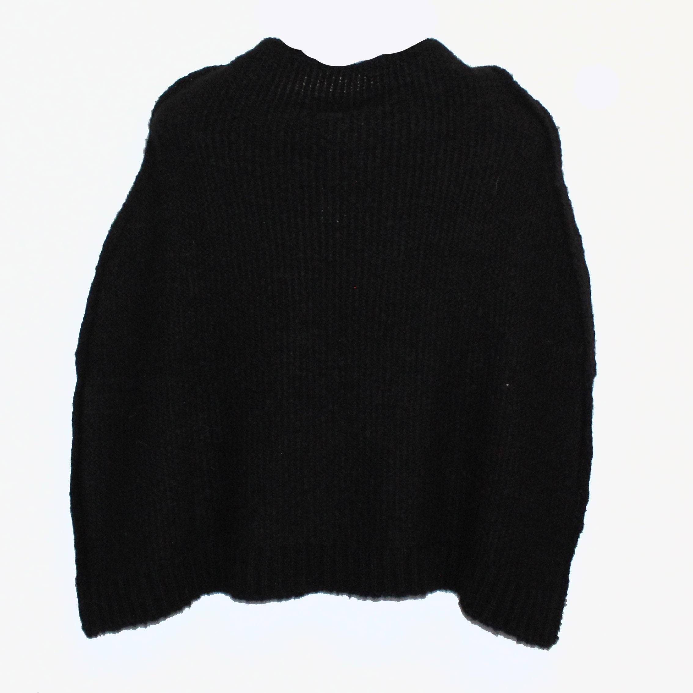 Amano Shrug, Alpaca, Foil Handprint, Black/Peacock M