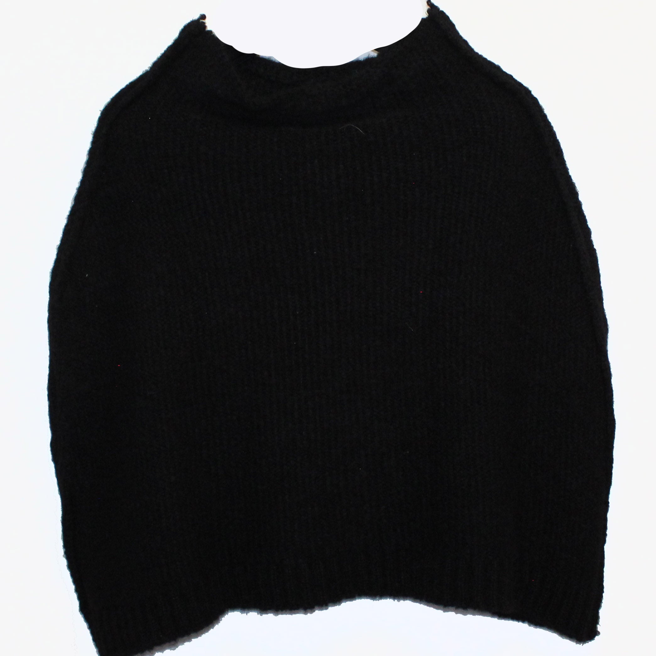Amano Shrug, Alpaca, Foil Handprint, Black/Old Gold S