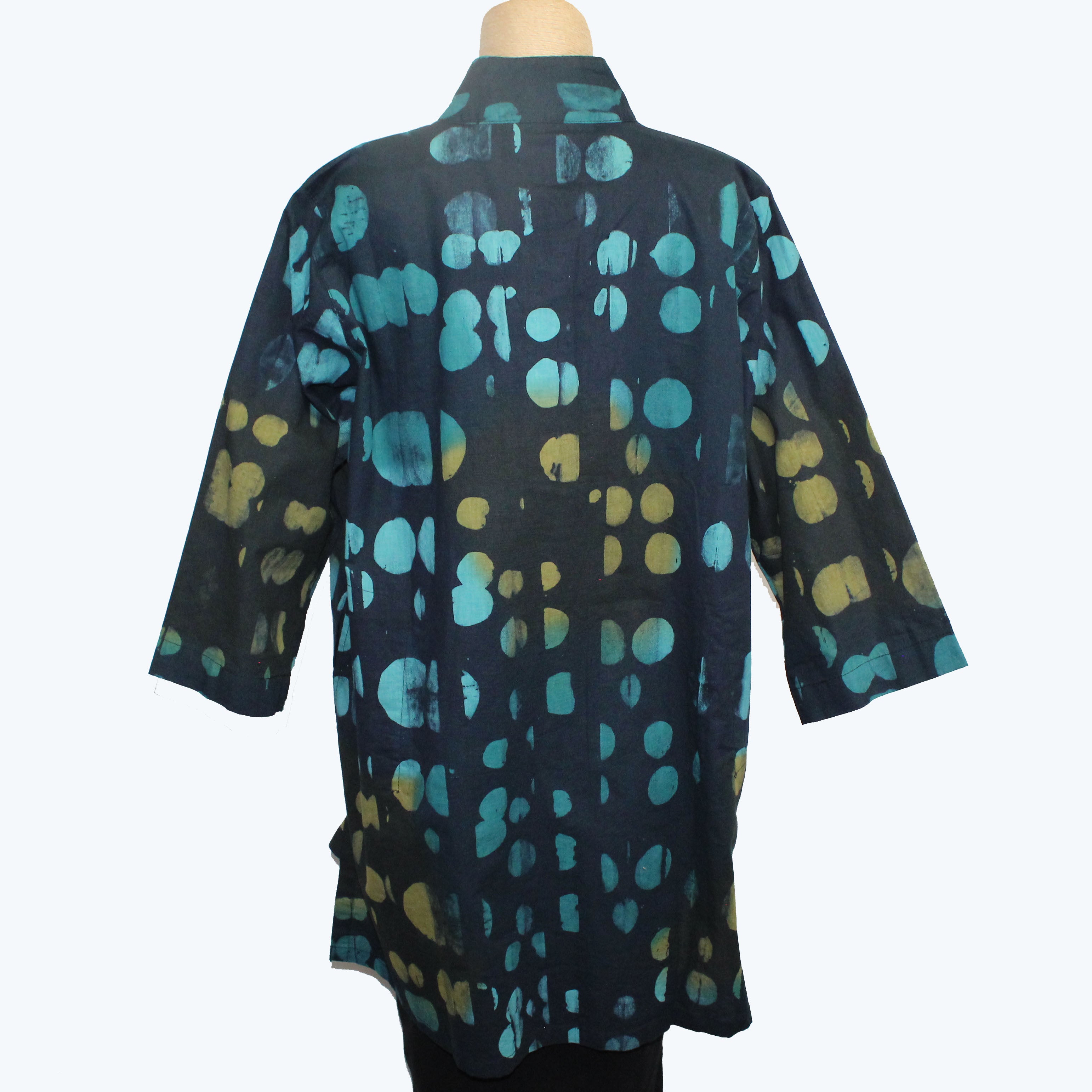Adverb Shirt, Therefore, Turquoise/Black/Gold XL