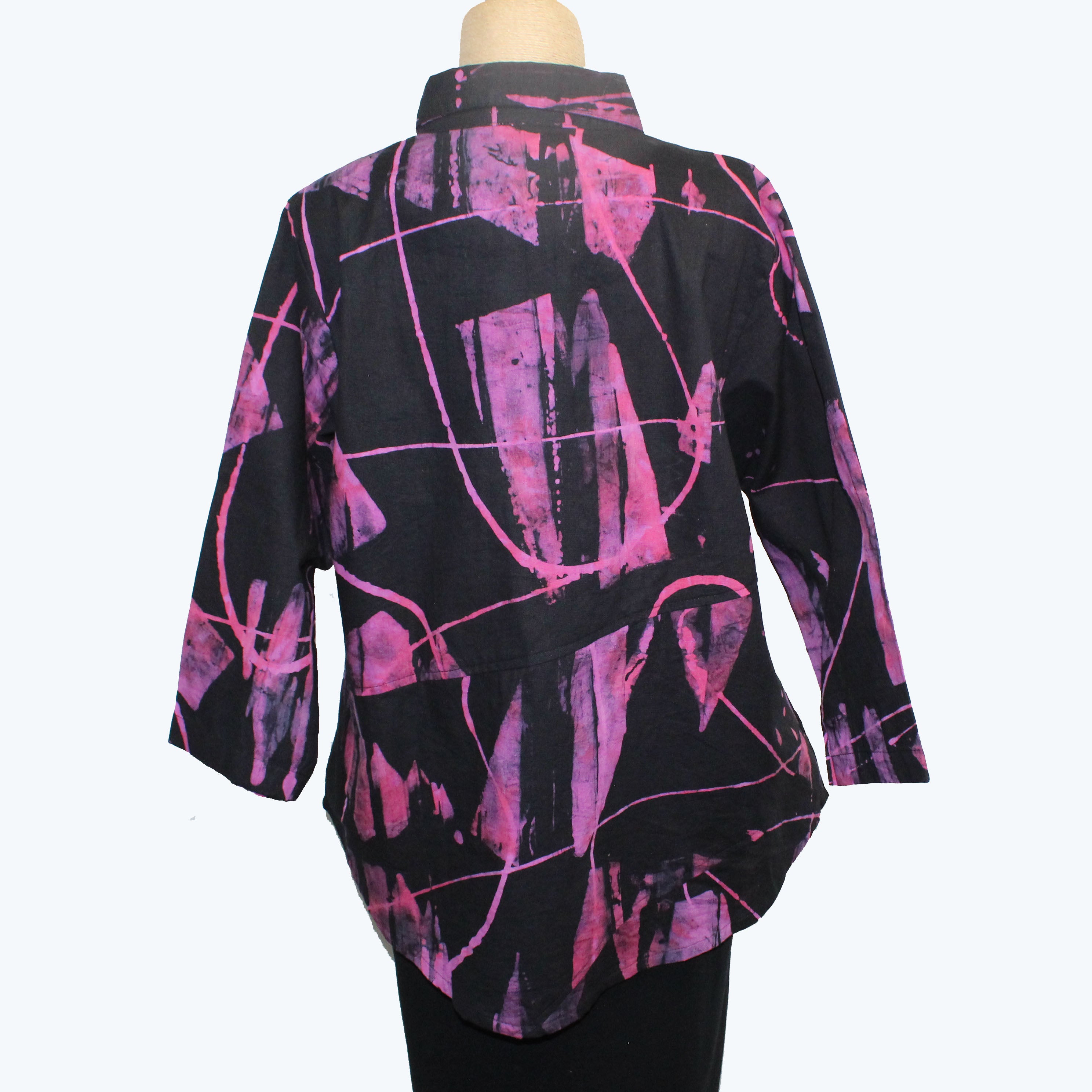 Adverb Shirt, Short Enough, Fuchsia/Black XS