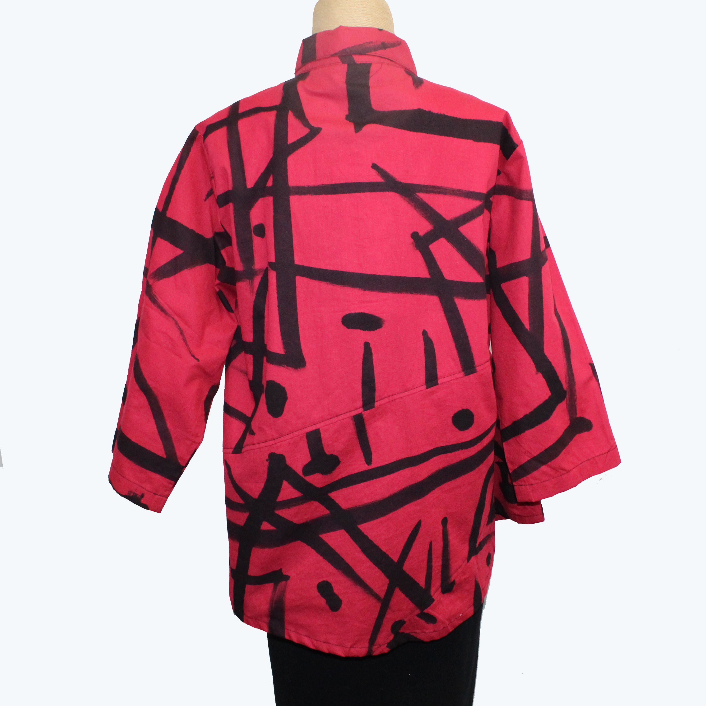 Adverb Shirt, Short Enough, Chili/Black S