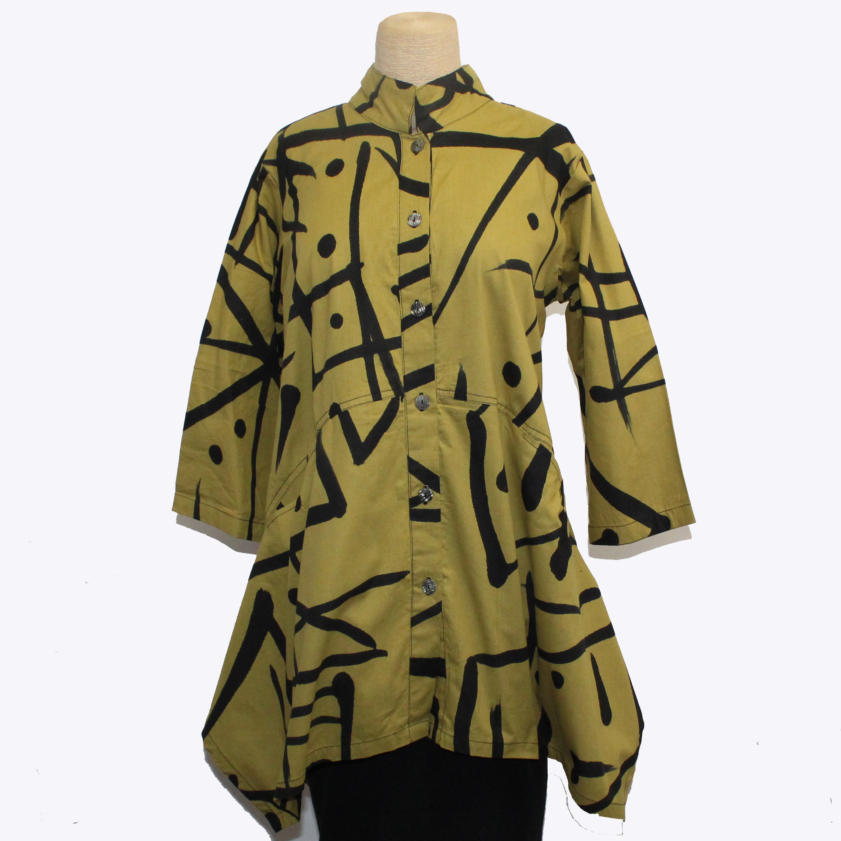 Adverb Shirt, Now, Honey/Black M & L