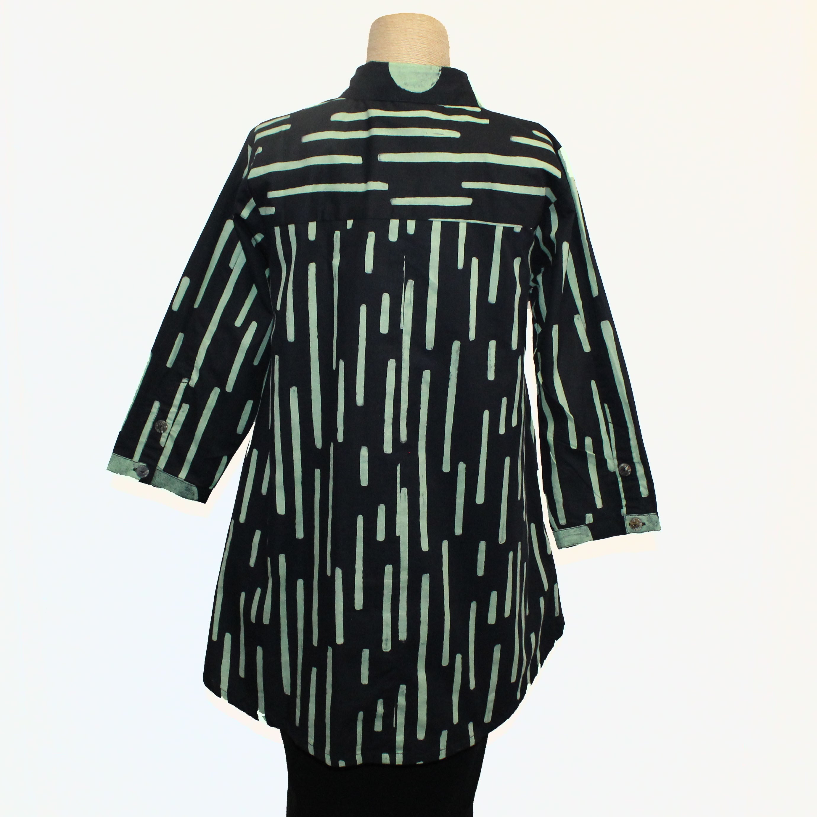 Adverb Shirt, Anywhere, Dash & Moon, Black/Mint M