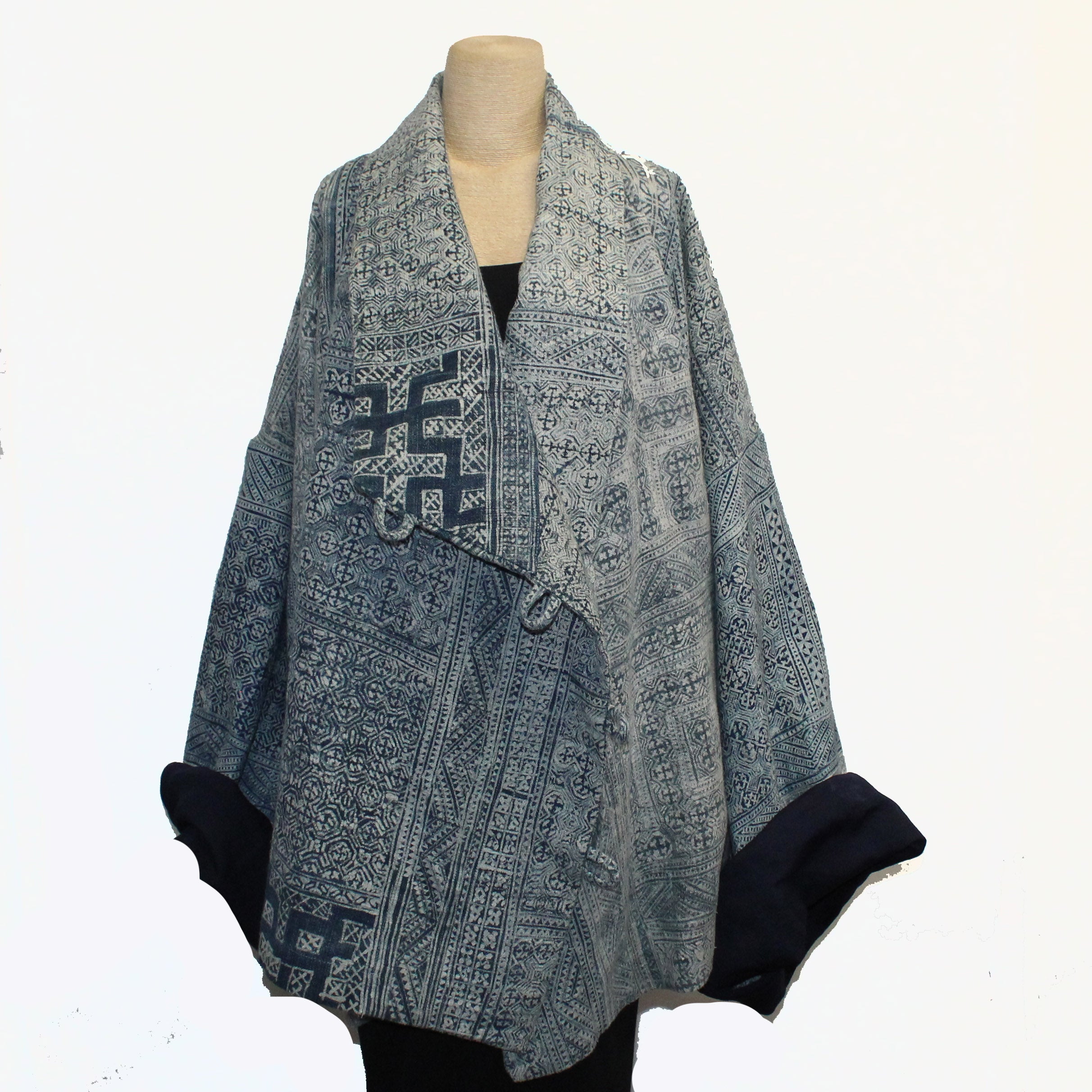 Bounkhong Signavong Jacket, Antique Stamped, Indigo, OS