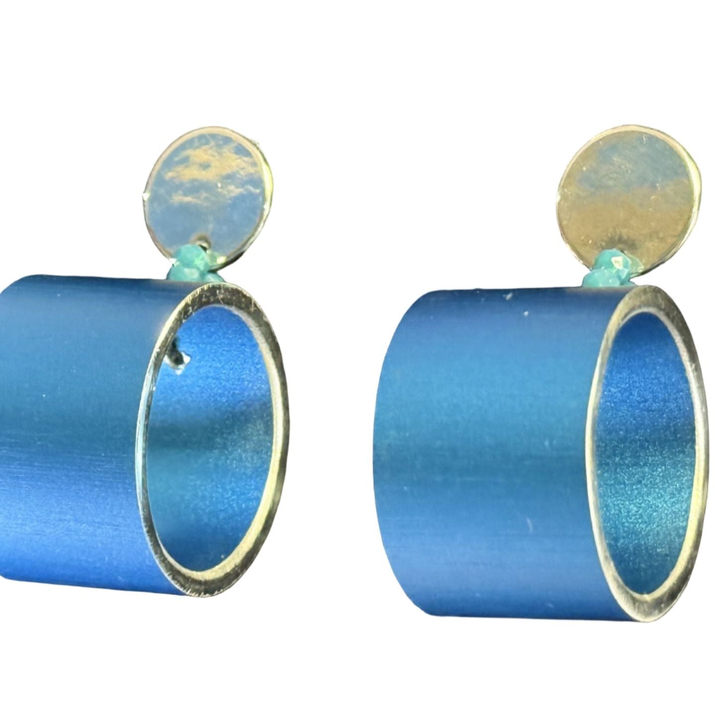 Christina Brampti Earrings, Post, Blue