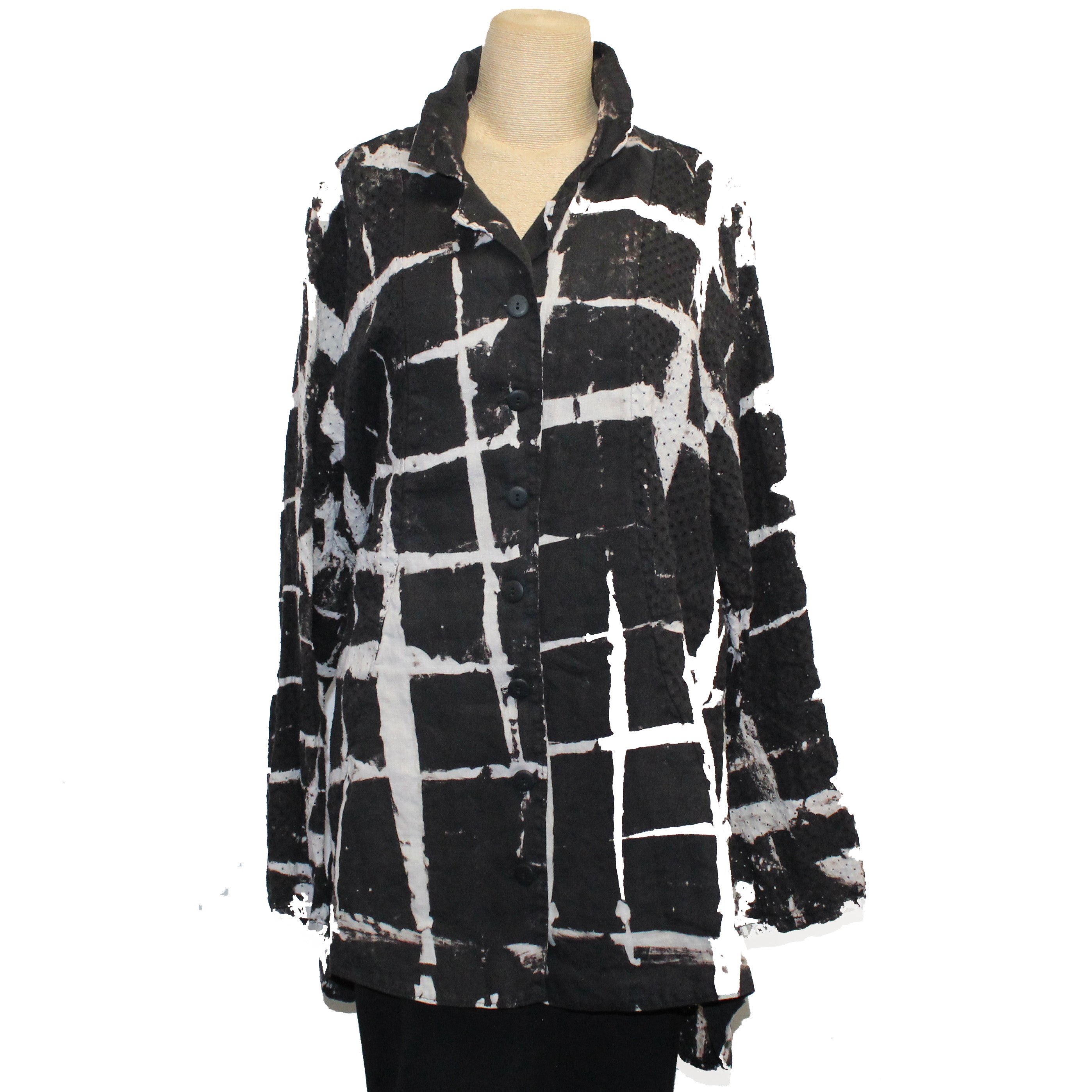 Cynthia Ashby Shirt, Black Graphic XS/S