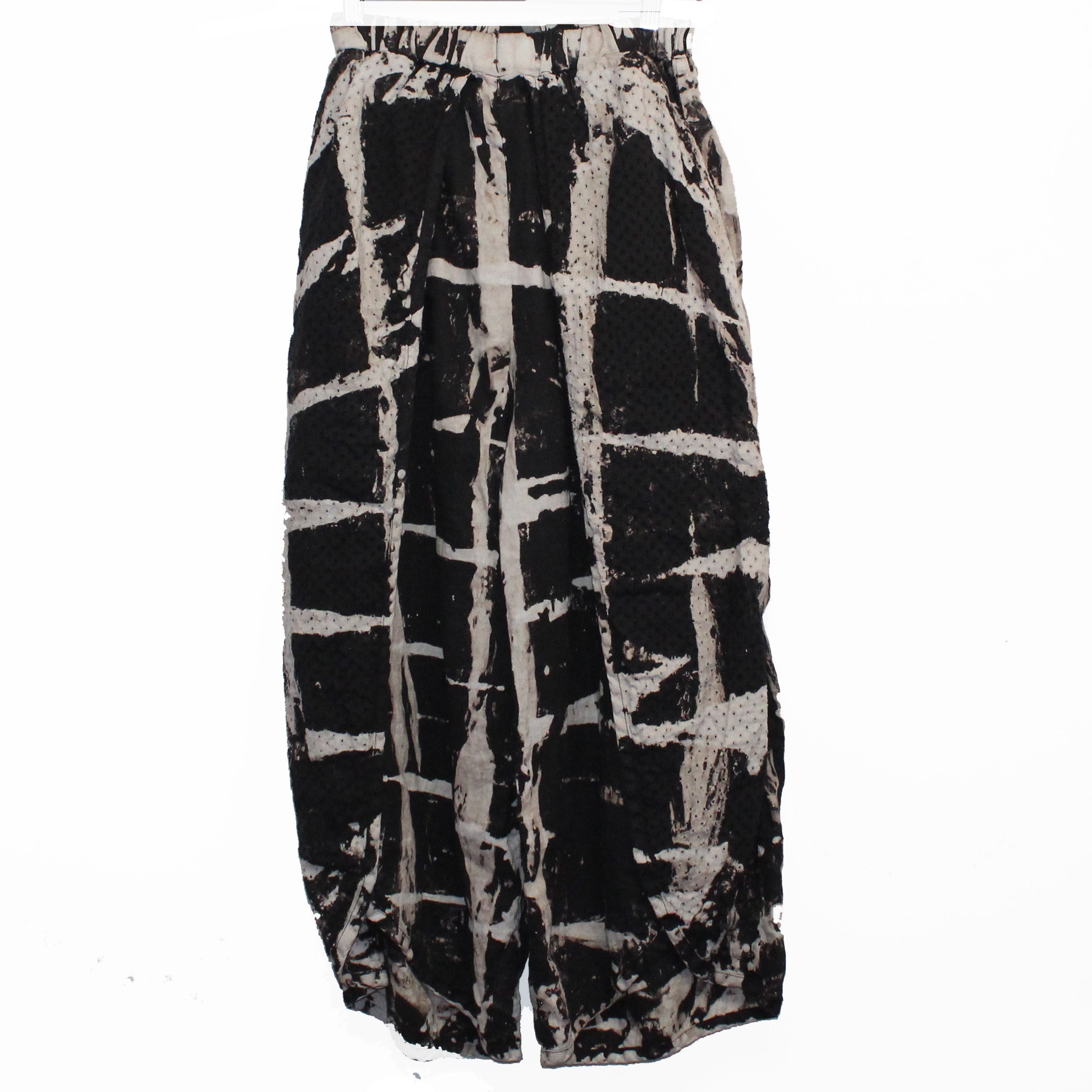 Cynthia Ashby Pants, Wrap, Black Graphic XXS/XS & XS/S