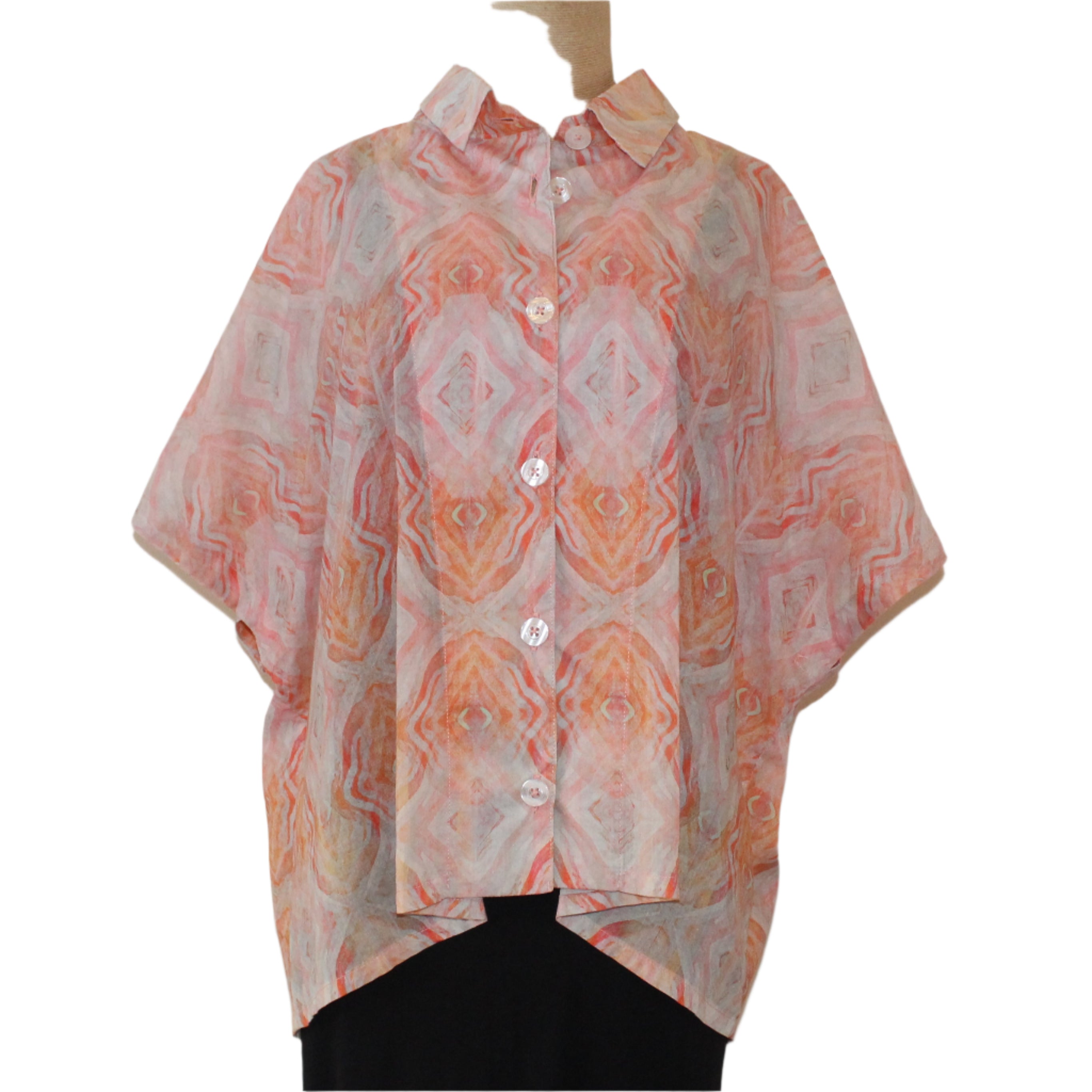 Dress To Kill Shirt, Orange/Sherbet, Fits M - XL