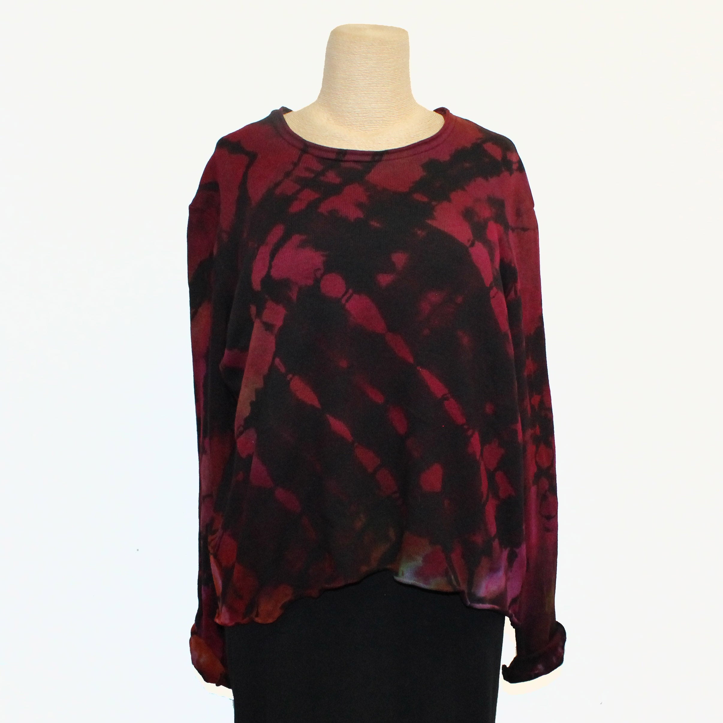 Heyne Bogut Sweater, Spiral, Black/Berry S/M
