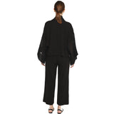Igor Jacket, Kimono Lattice Sleeves, Black M, L & XL