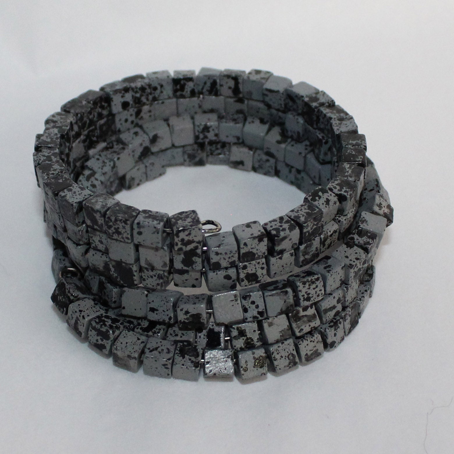 Jianhui London Bracelet, Snake, Silver/Black