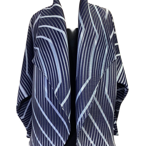 MC Oasis Textured Jacket, Whirlwind, Blue/White, M/L
