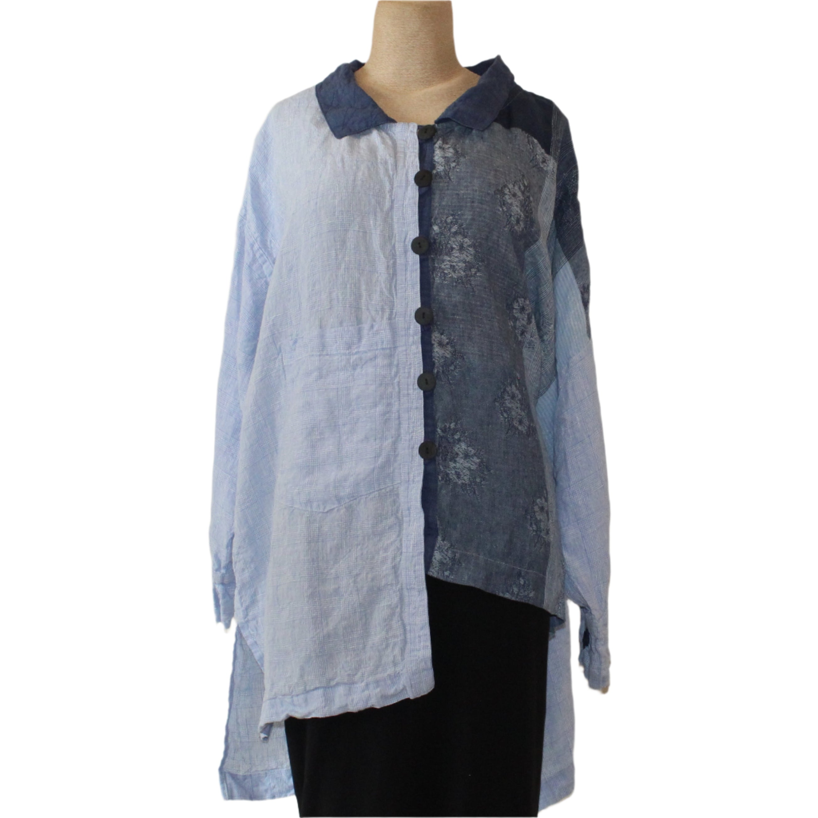 Mara Gibbucci Shirt, Blue, XL