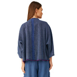 Mara Gibbucci Jacket, Navy Blue With Pink Prints XL & XXL