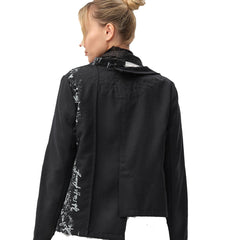 Mara Gibbucci Jacket, Asymmetrical, Black/White S, S/M & M