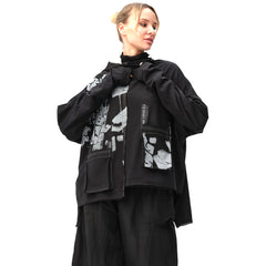 Mara Gibbucci Pullover, Black/Grey/White M/L & L/XL