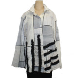 M Square Quinne Shirt, Handmade, Luxe Cream/Grey 2, M/L