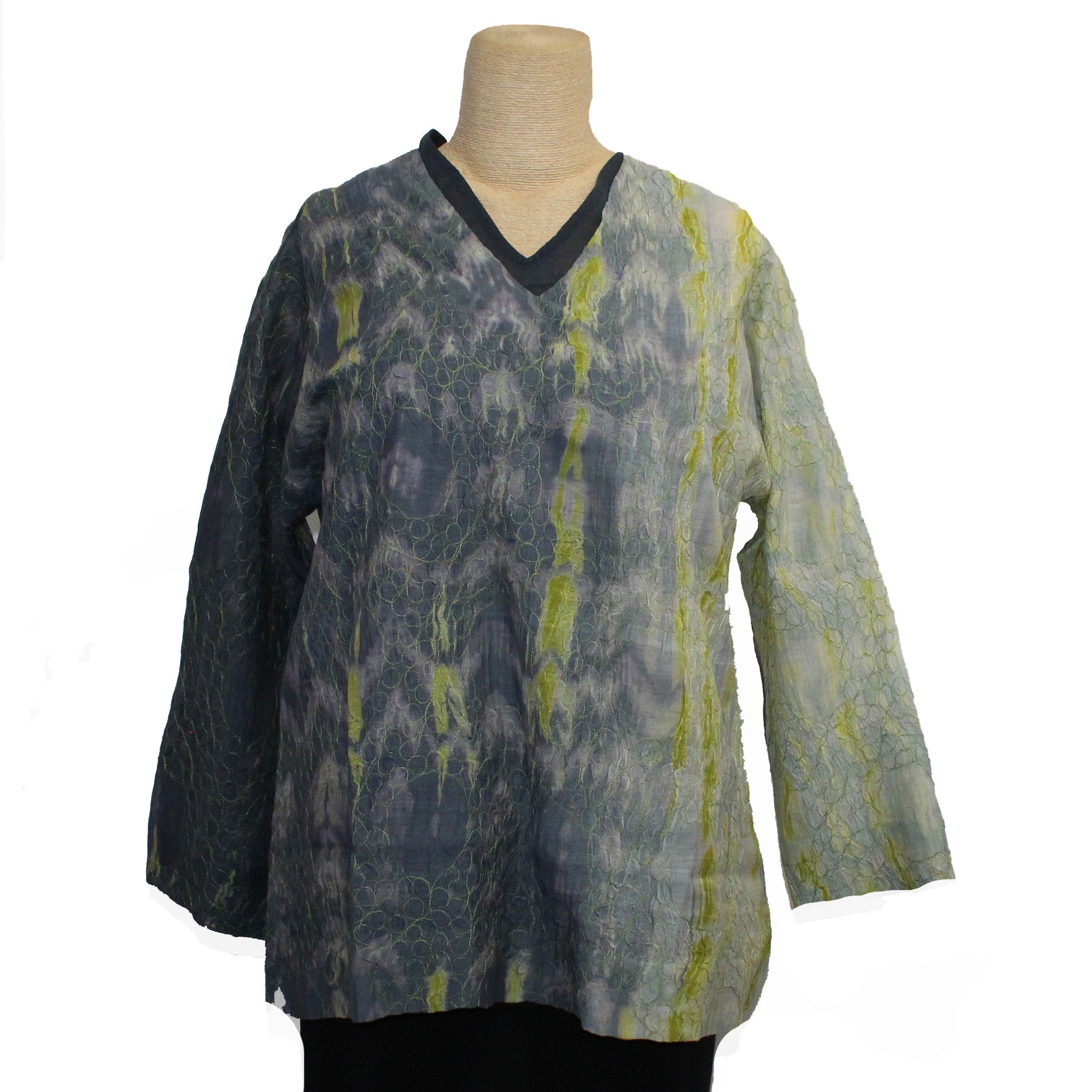 Neeru Kumar Pullover, Grey & Yellow, S