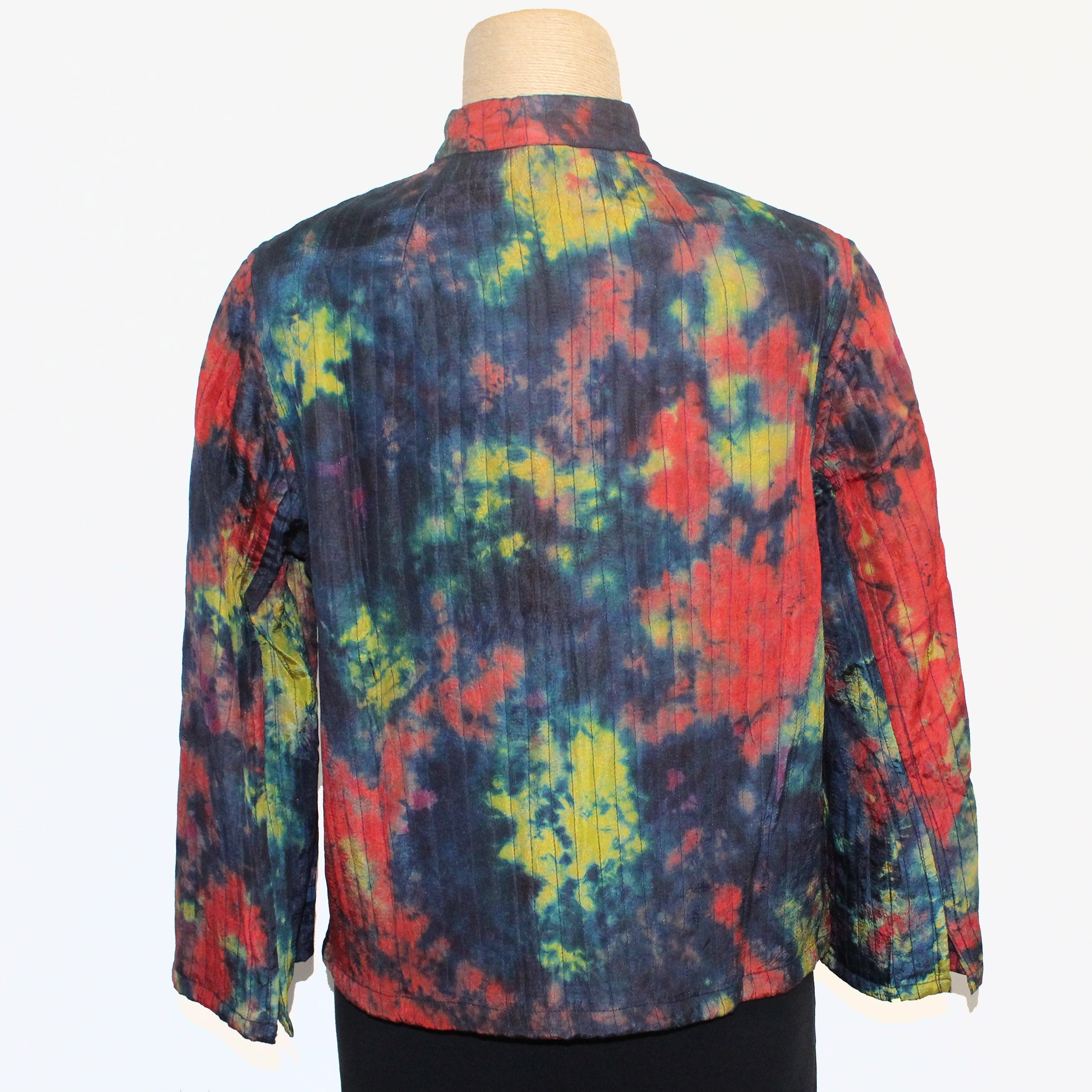 Neeru Kumar Jacket, Silk Shibori, Multi-Color XS