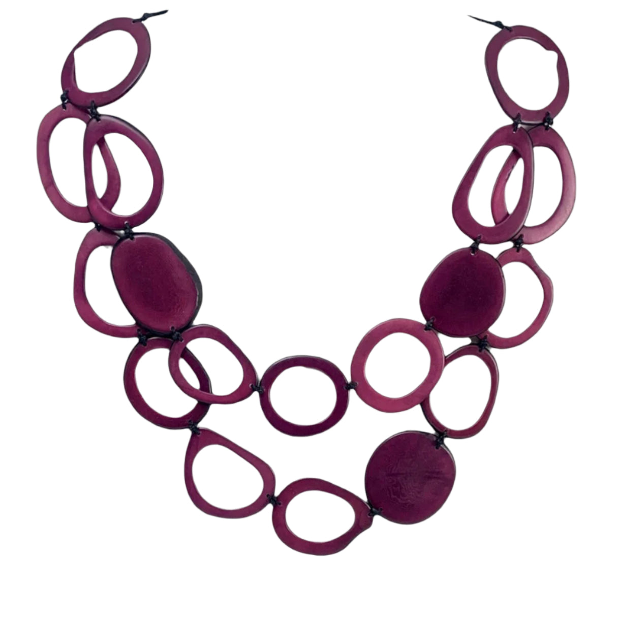 Lula Castillo Necklace, Chia, Burgundy