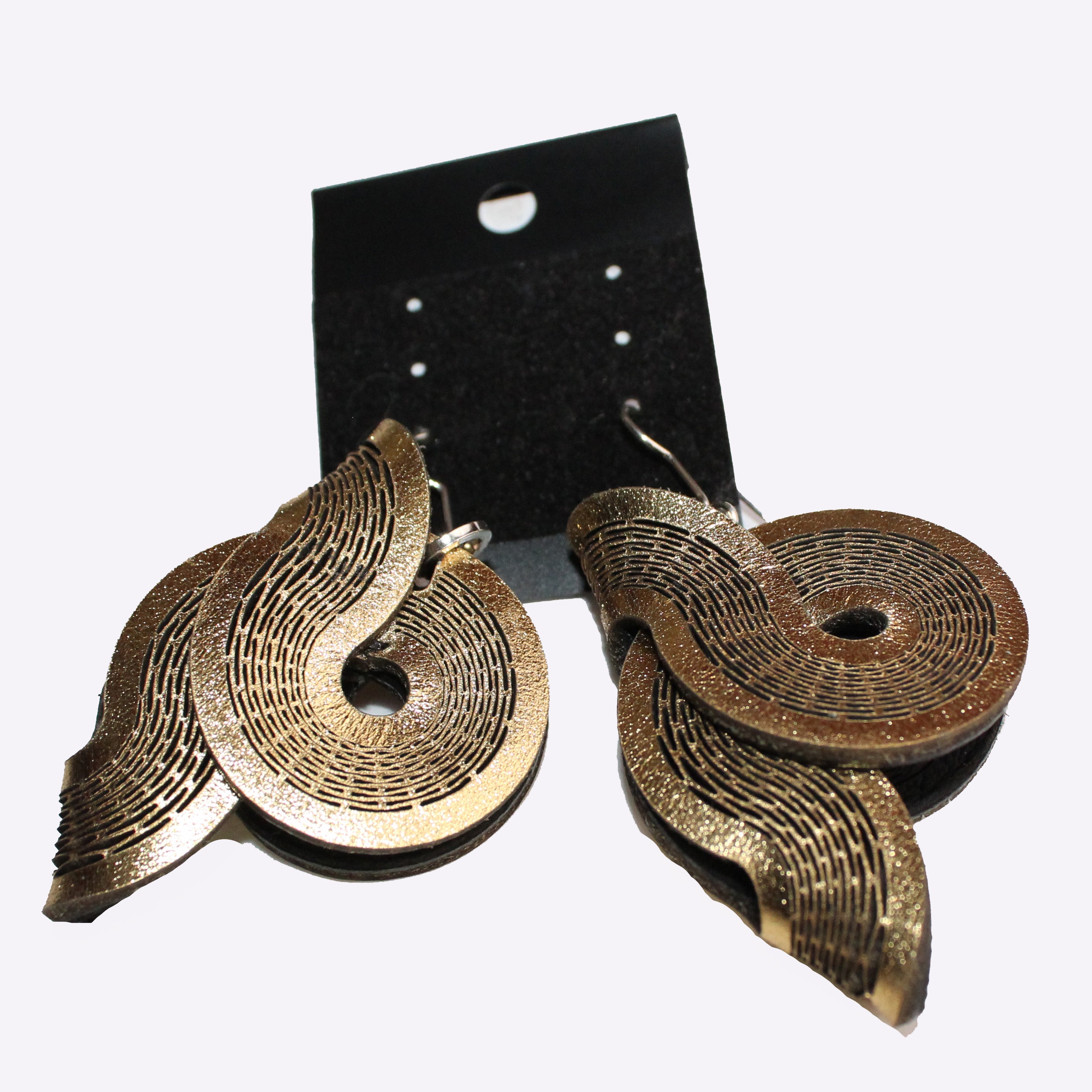 OroPoPo Earrings, Saddle, Gold