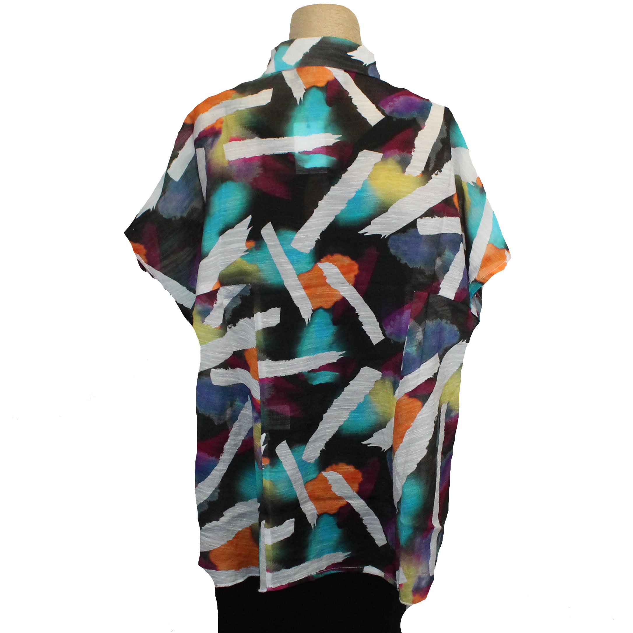 Ozai N Ku Shirt, Fireworks, Multi-Color S/M & M/L
