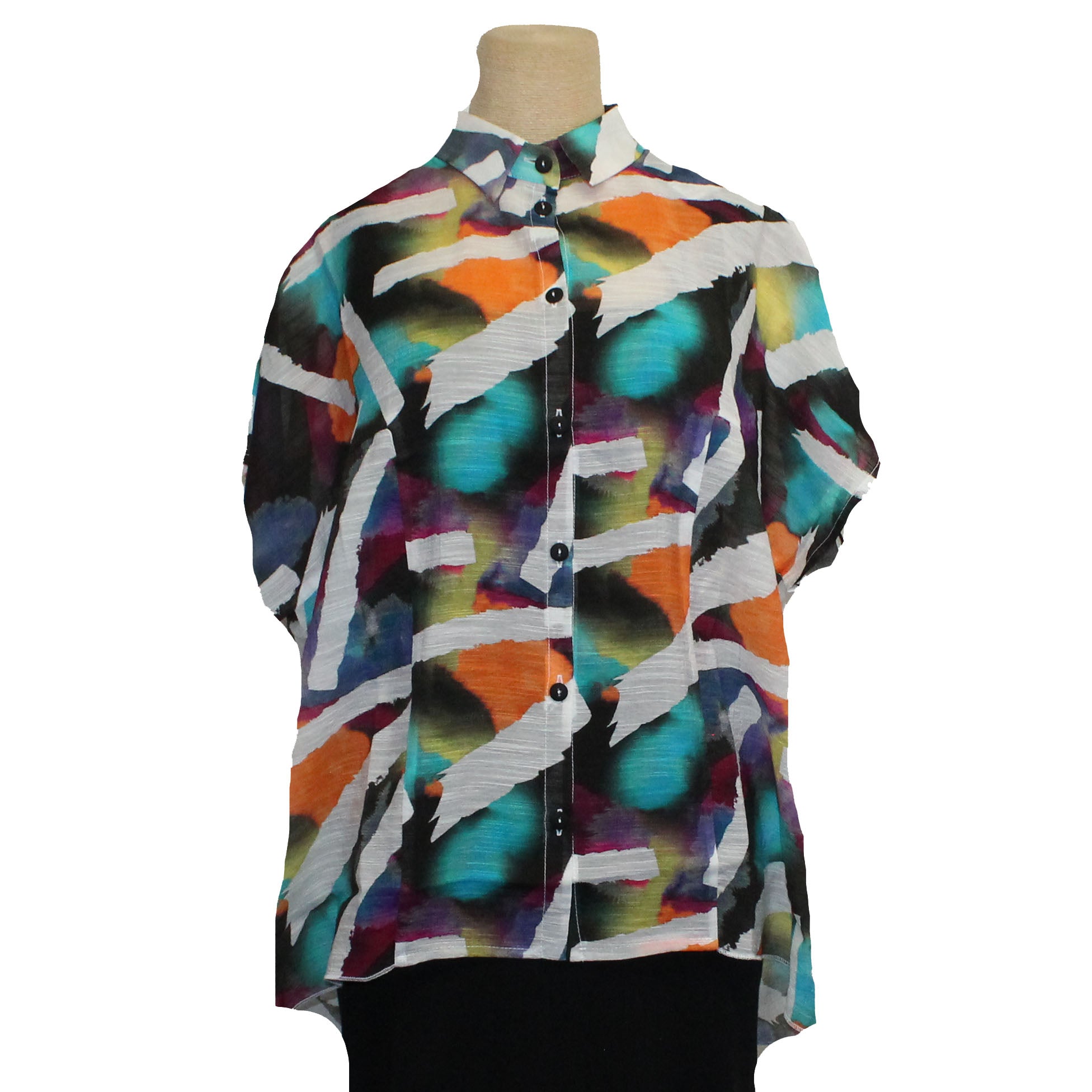 Ozai N Ku Shirt, Fireworks, Multi-Color S/M & M/L