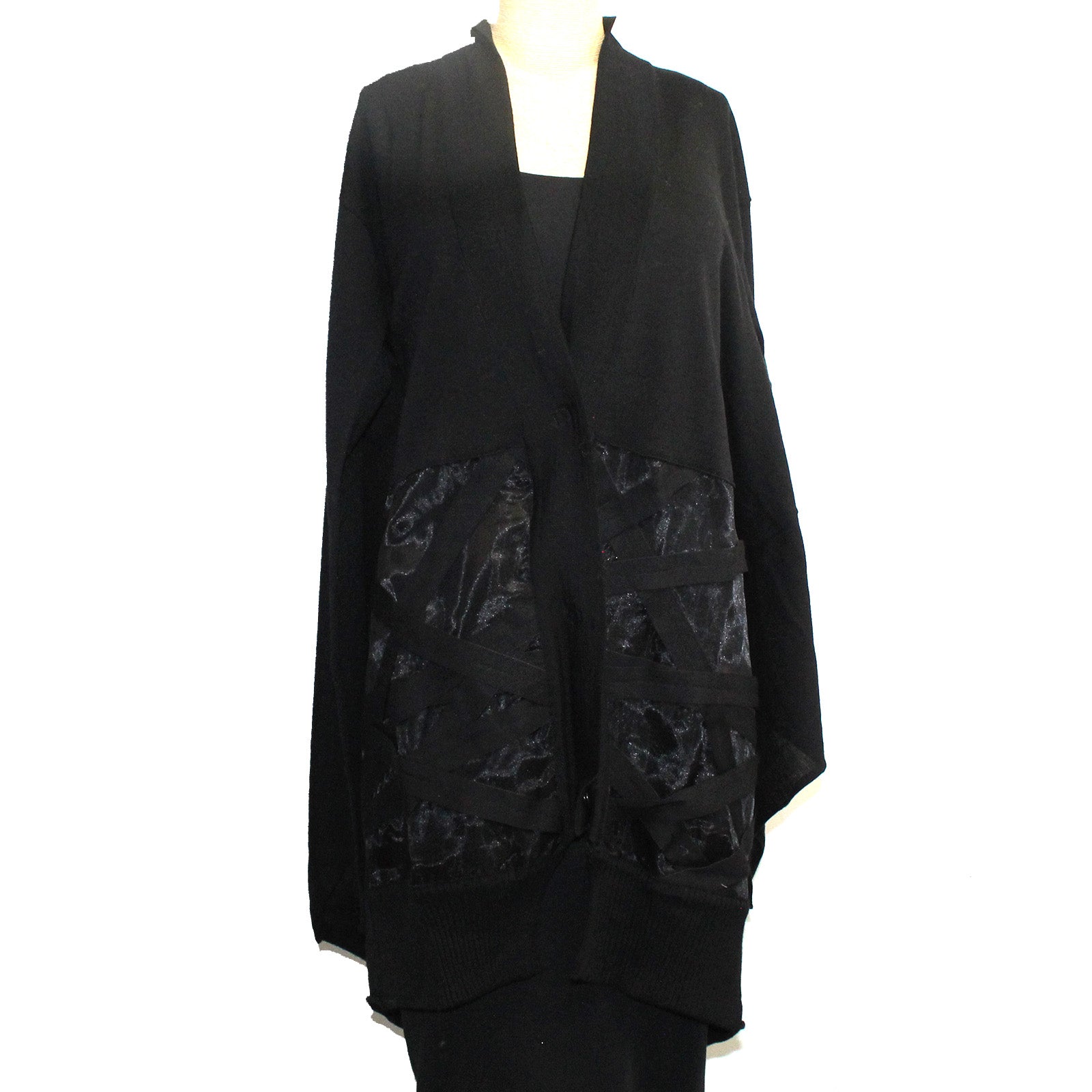 Pier Antonio Gaspari Cardigan, Over, Black XL
